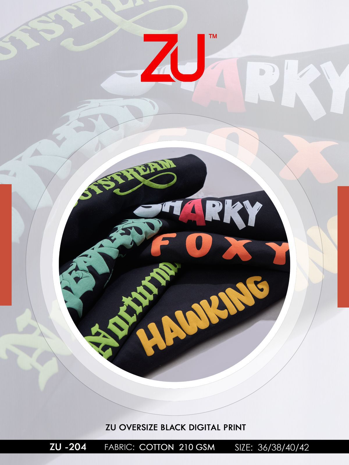 Design 204 Zu Clothing Cotton Mens Tshirts Wholesale Price