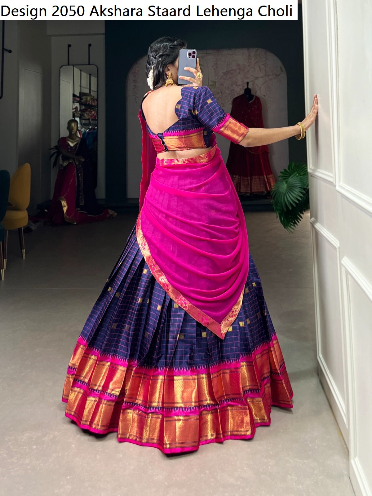 Design 2050 Akshara Staard Cotton Silk Lehenga Choli Supplier Ahmedabad