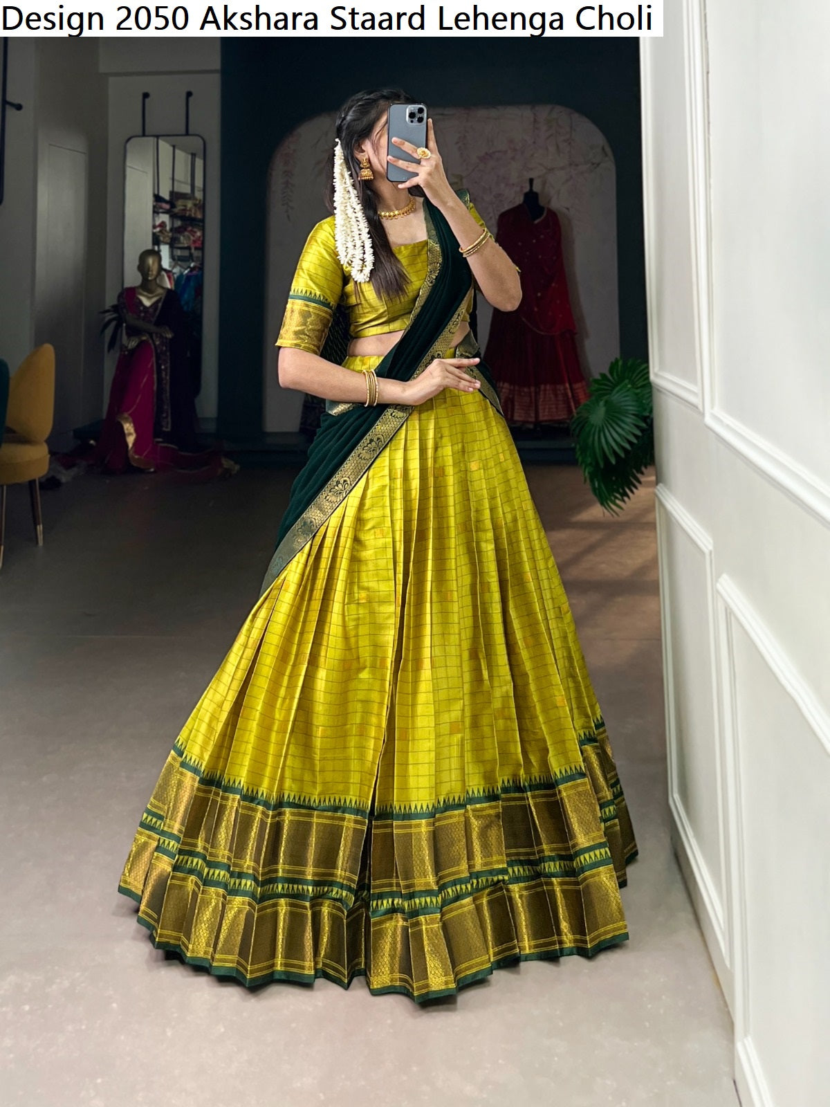 Design 2050 Akshara Staard Cotton Silk Lehenga Choli Supplier Ahmedabad