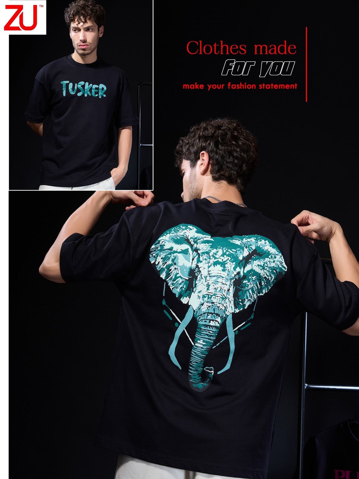 Design 208 Zu Clothing Looper Mens Tshirts Wholesaler