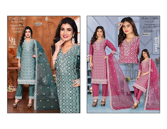 Design 21060 Maira Readymade Pant Style Suits Exporter