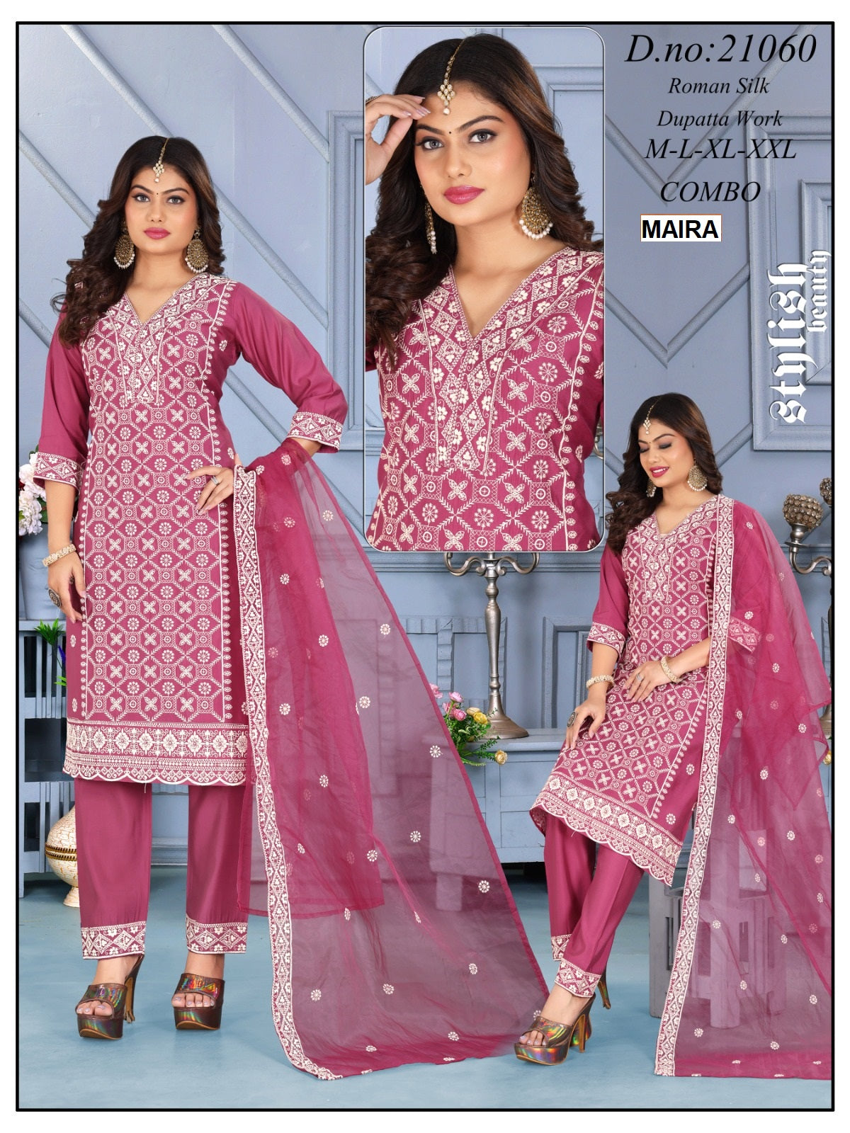 Design 21060 Maira Readymade Pant Style Suits Exporter