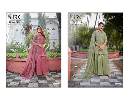 Design 2114 Hrk Soft Modal Readymade Plazzo Style Suits Supplier India