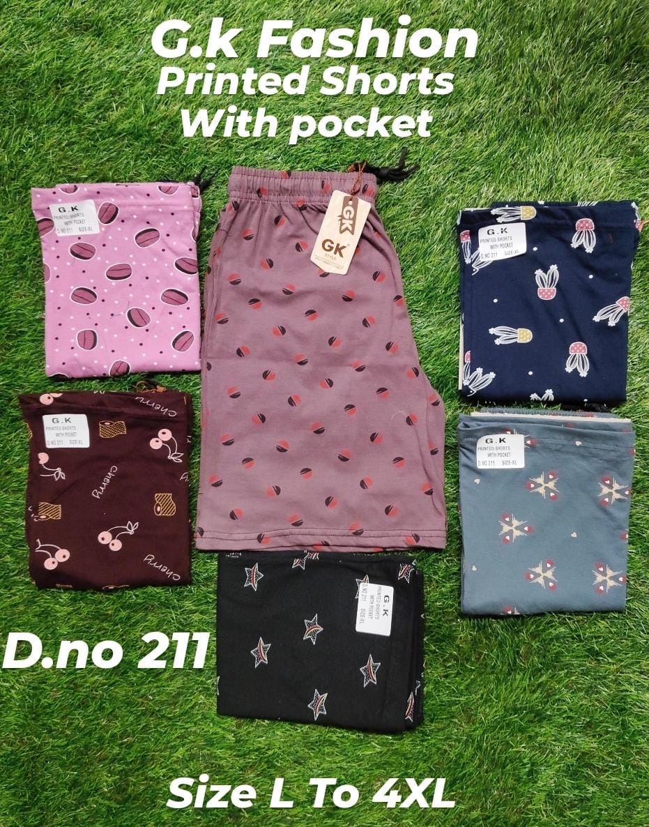 Design 211 Gk Hanso Women Shorts Exporter India