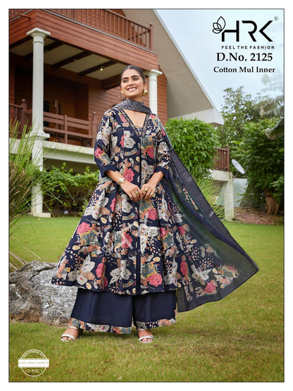 Design 2125 Hrk Vertican Readymade Anarkali Suits Wholesale Price