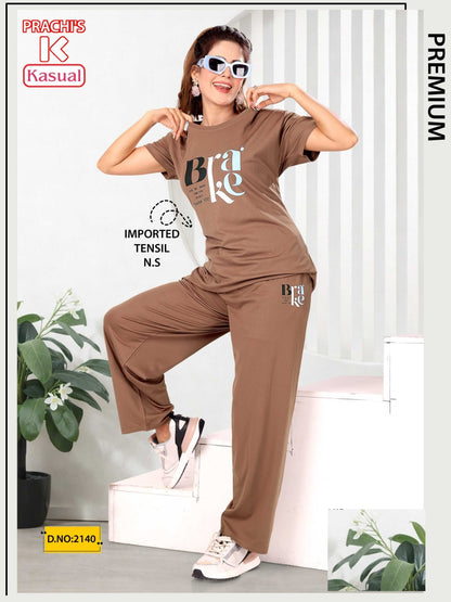 Design 2136-2141 Kasual Imported Pyjama Night Suits Manufacturer Ahmedabad