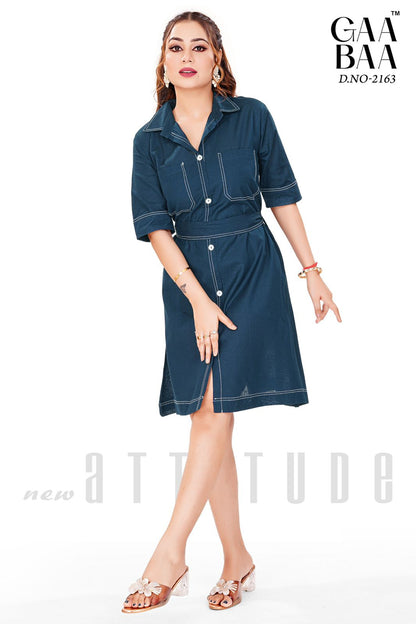 Design 2163 Gaabaa Cotton Midi Dress Wholesaler