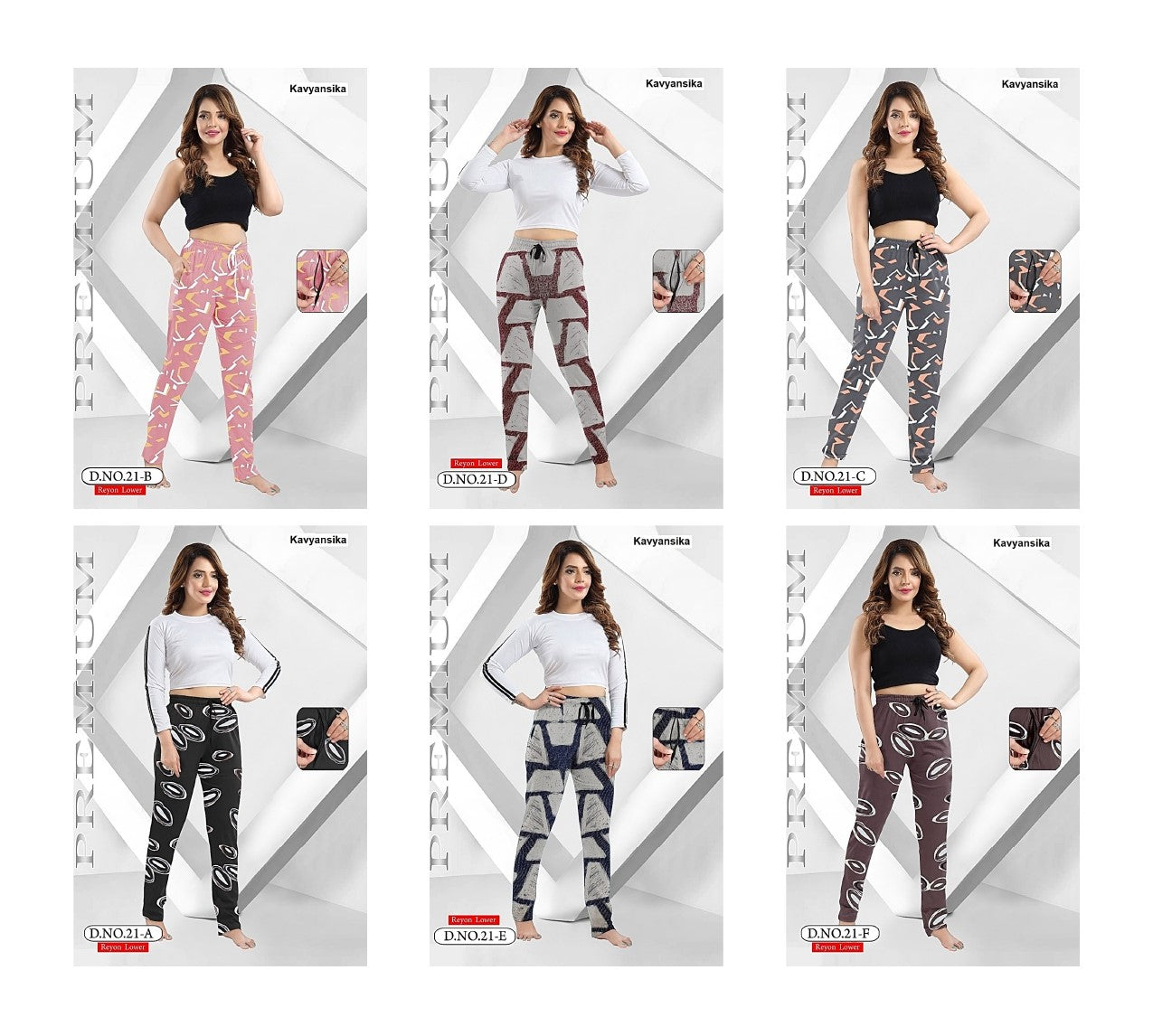 Design 21 Kavyansika Rayon 22Kg Women Night Lower Exporter Gujarat