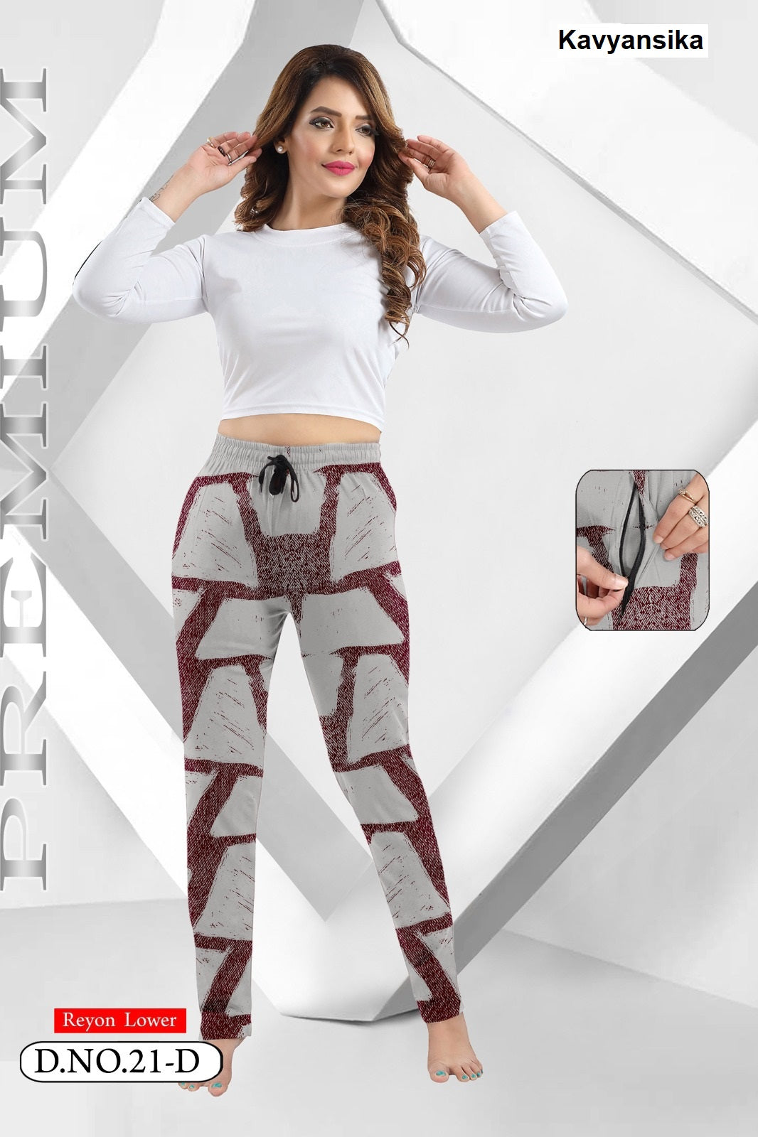 Design 21 Kavyansika Rayon 22Kg Women Night Lower Exporter Gujarat