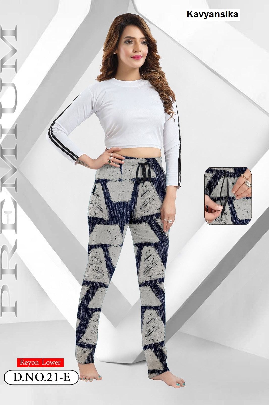 Design 21 Kavyansika Rayon 22Kg Women Night Lower Exporter Gujarat