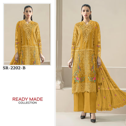 Design 2202 Shree Fabs Chiffon Pakistani Readymade Suits Wholesaler