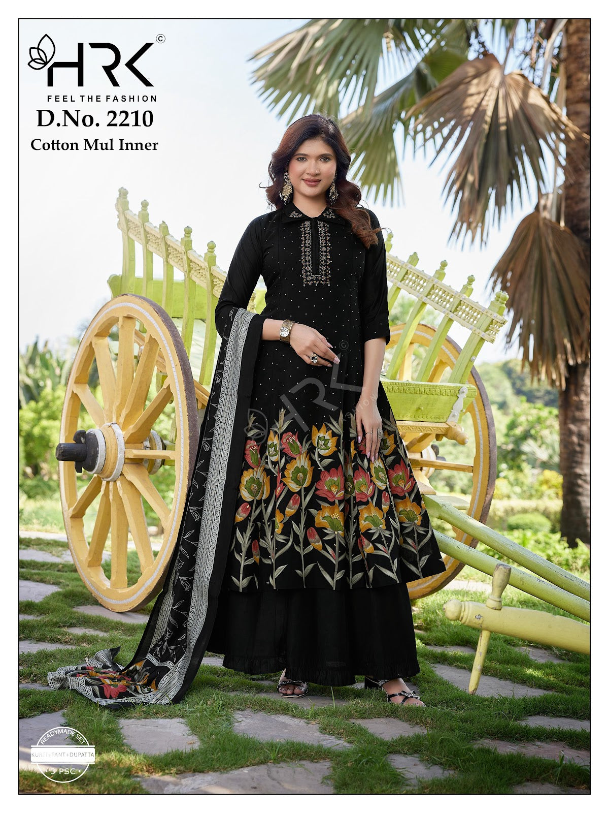 Design 2210 Hrk Soft Modal Readymade Plazzo Style Suits Exporter India