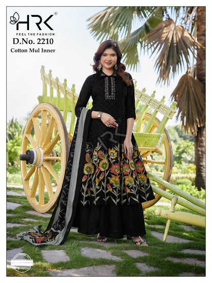 Design 2210 Hrk Soft Modal Readymade Plazzo Style Suits Exporter India