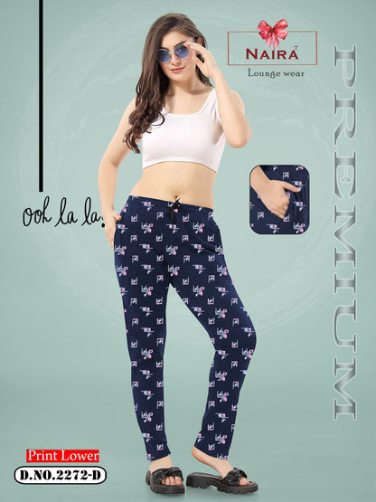 Design 2272 Naira Kavyansika Hosiery Women Night Lower Exporter India