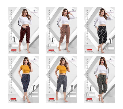 Design 2274 Kavyansika Hosiery Cotton Womens Capri Supplier