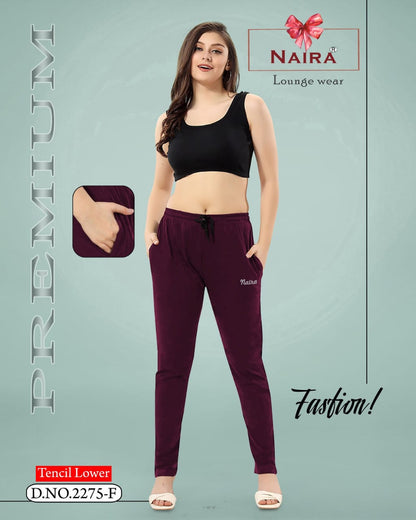 Design 2275 Kavyansika Tencil Women Track Pants Exporter Ahmedabad