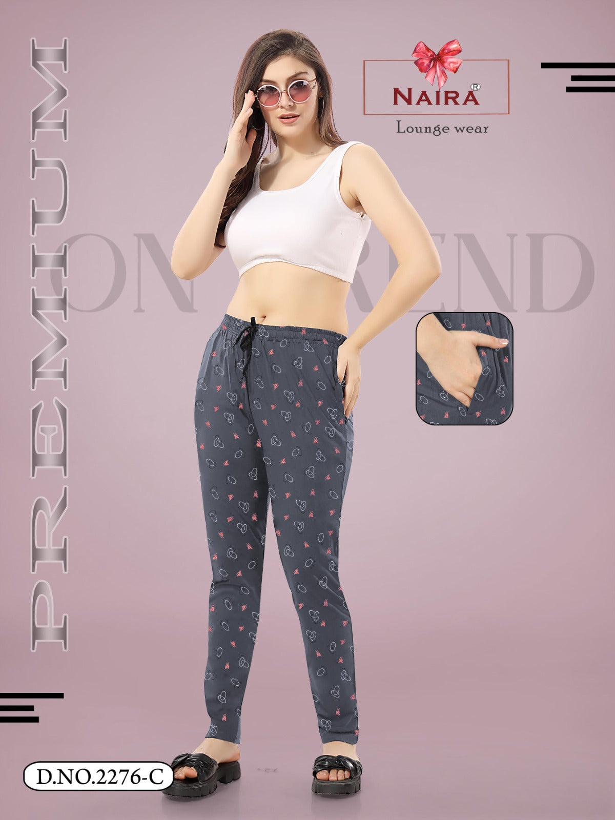 Design 2276 Kavyansika Hosiery Cotton Women Night Lower Wholesaler Ahmedabad