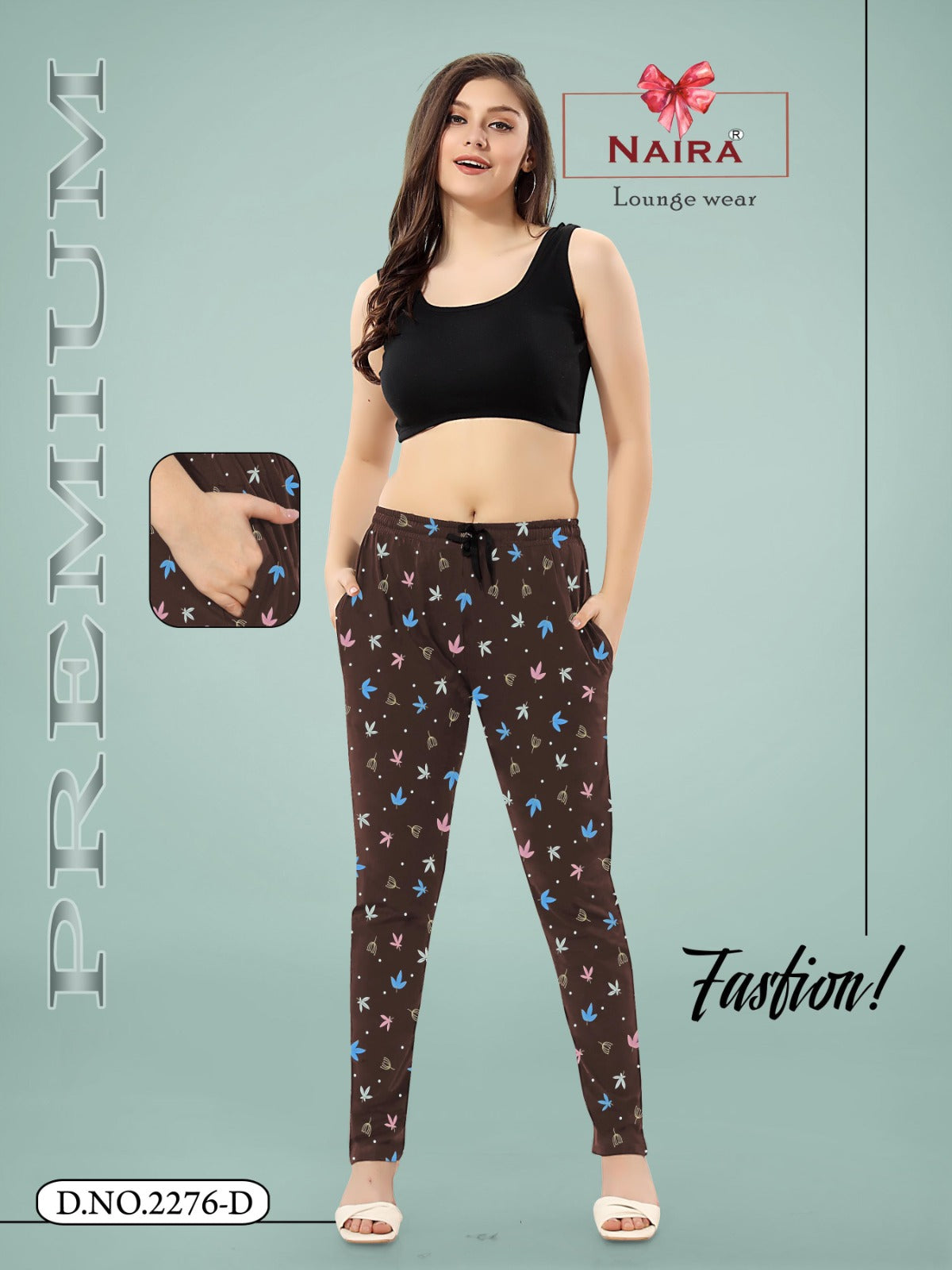 Design 2276 Kavyansika Hosiery Cotton Women Night Lower Wholesaler Ahmedabad