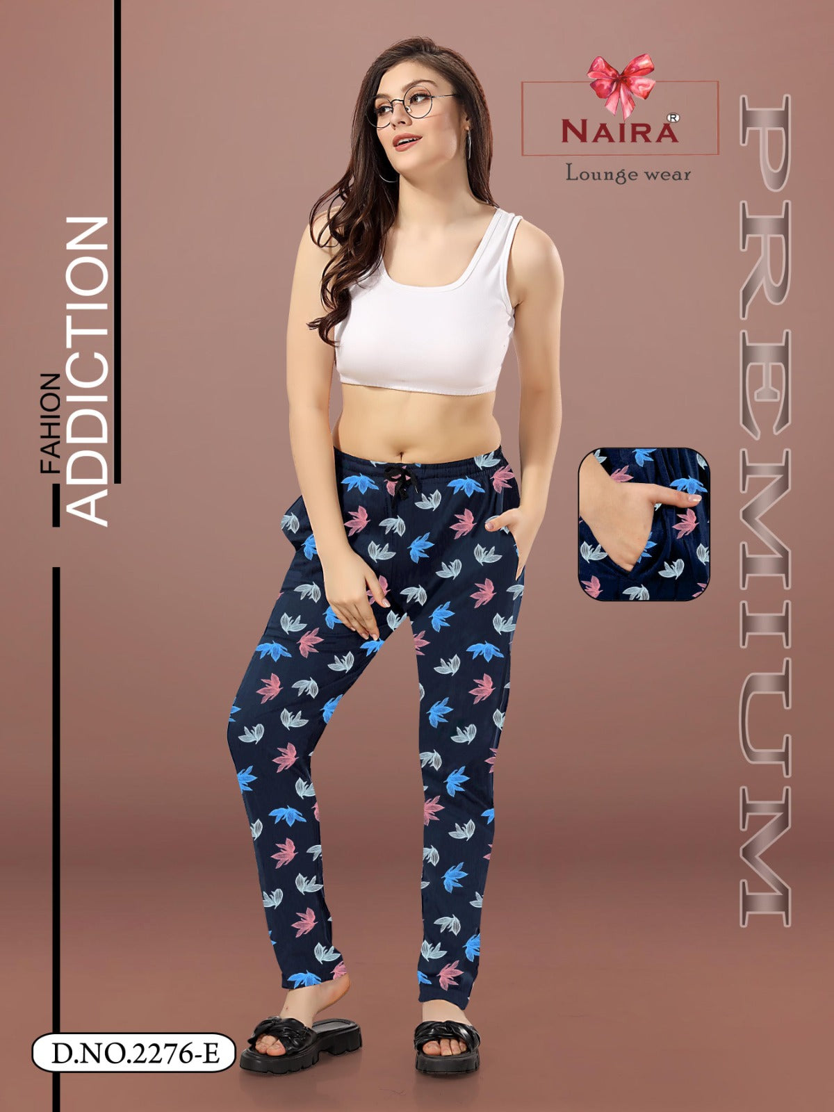 Design 2276 Kavyansika Hosiery Cotton Women Night Lower Wholesaler Ahmedabad