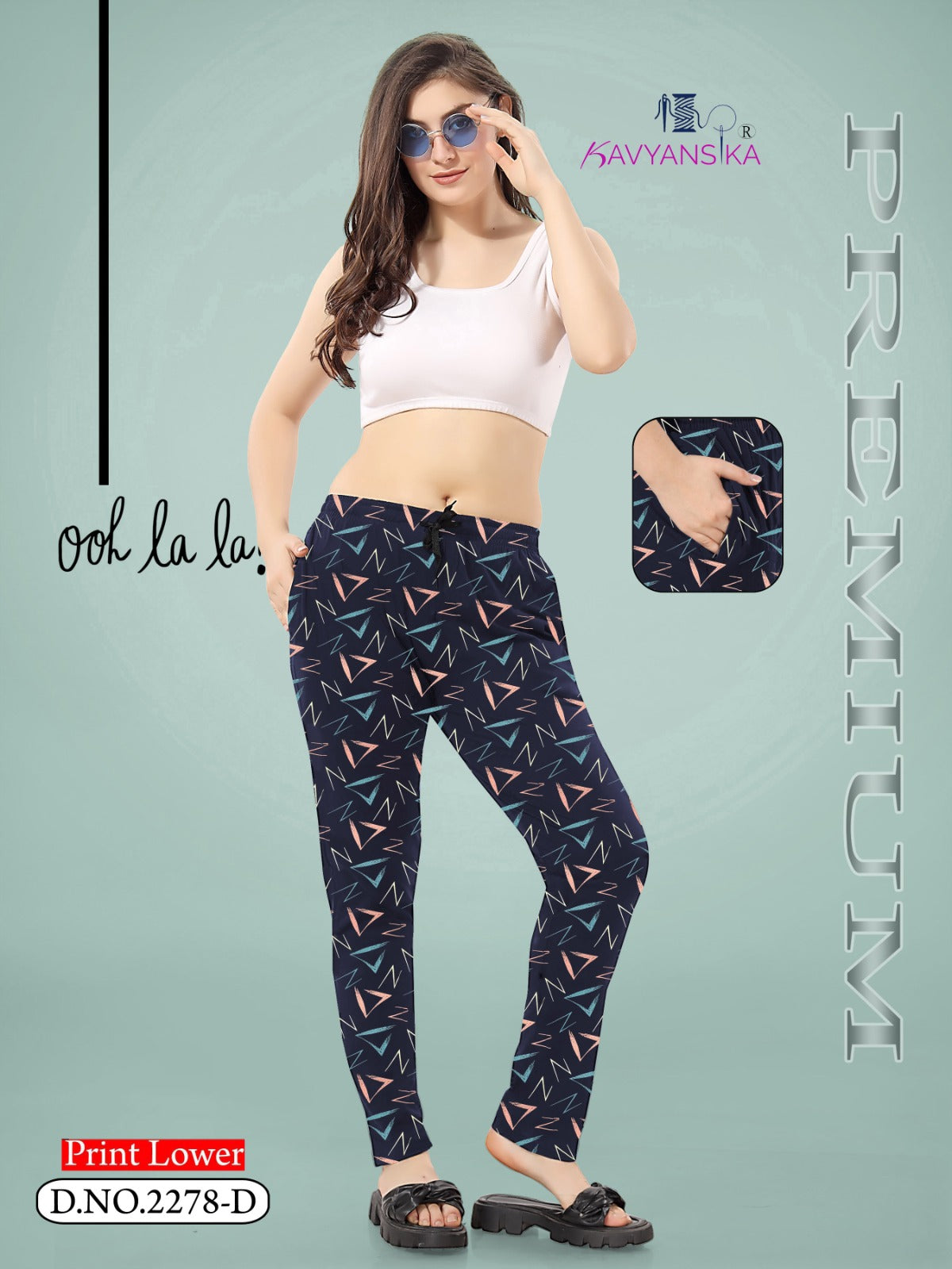 Design 2278 Kavyansika Hosiery Cotton Women Night Lower Manufacturer India