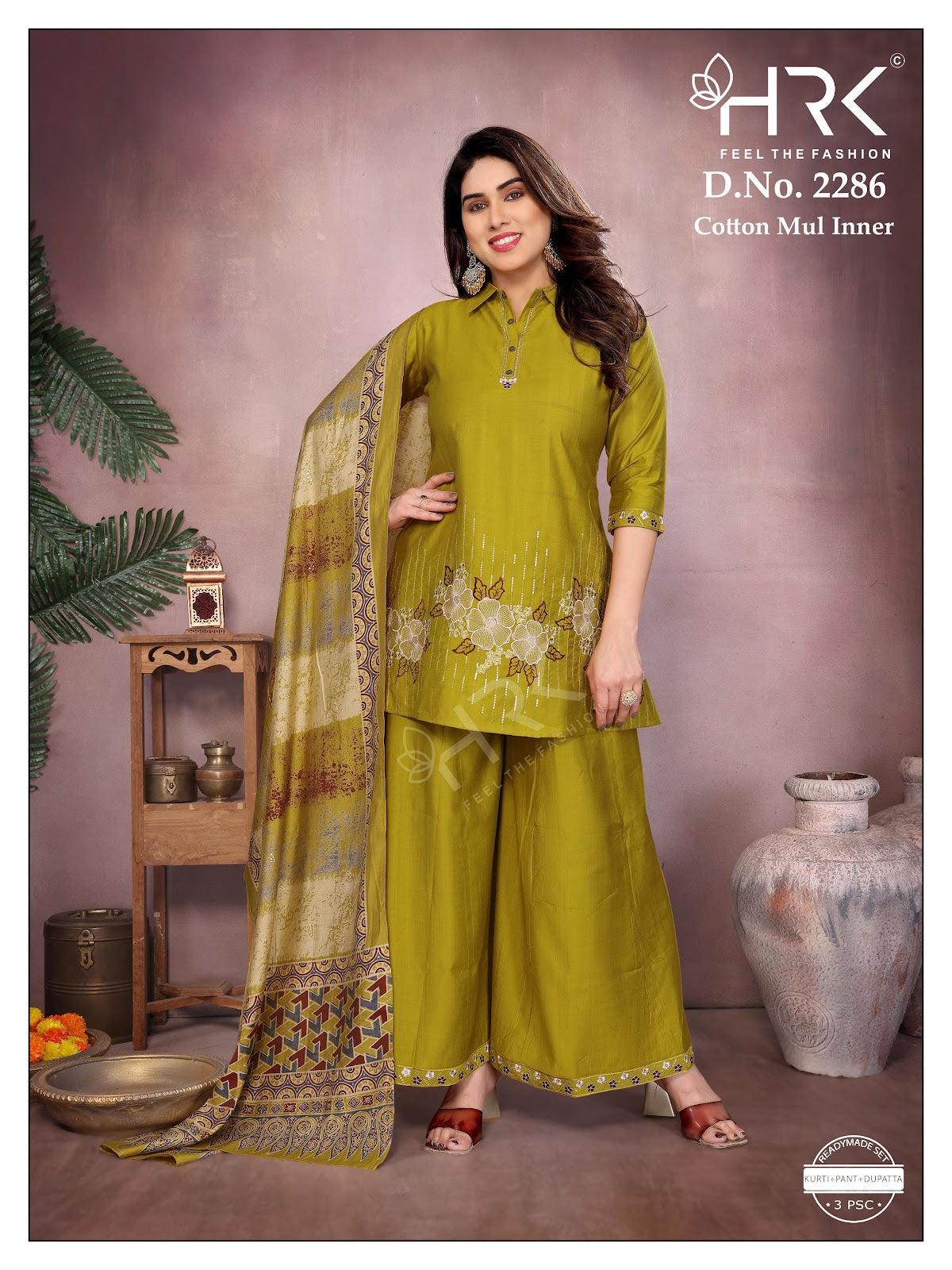 Design 2286 Hrk Vatican Readymade Plazzo Style Suits Exporter Gujarat