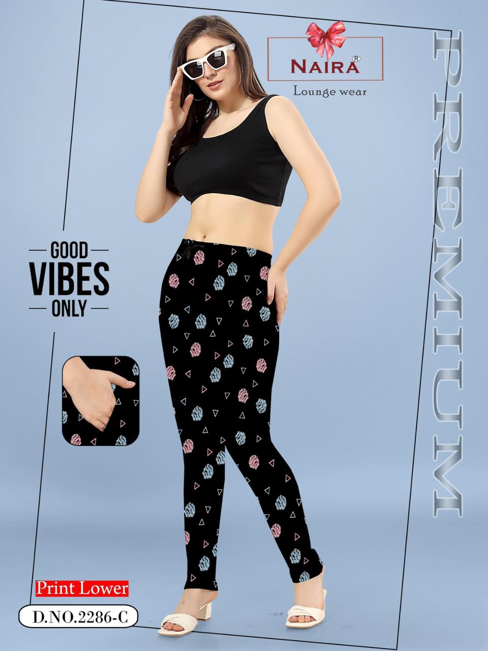 Design 2286 Naira Kavyansika Hosiery Cotton Women Night Lower Manufacturer Gujarat