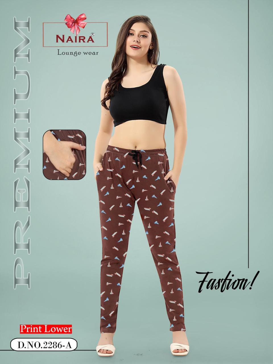 Design 2286 Naira Kavyansika Hosiery Cotton Women Night Lower Manufacturer Gujarat