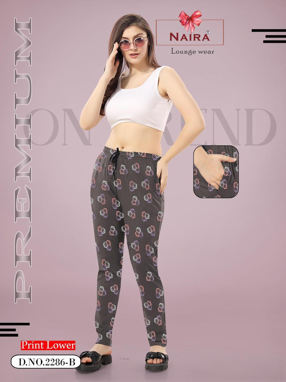 Design 2286 Naira Kavyansika Hosiery Cotton Women Night Lower Manufacturer Gujarat