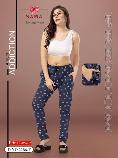 Design 2286 Naira Kavyansika Hosiery Cotton Women Night Lower Manufacturer Gujarat