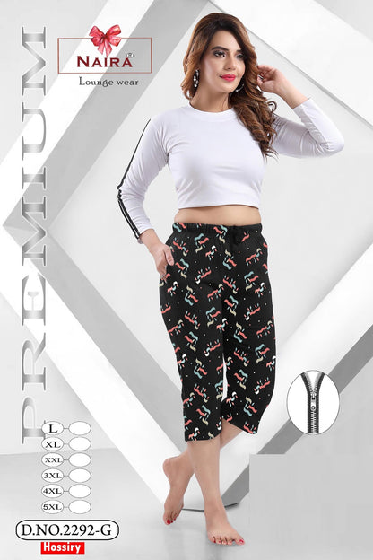 Design 2292 Kavyansika Hosiery Cotton Womens Capri Wholesaler Gujarat