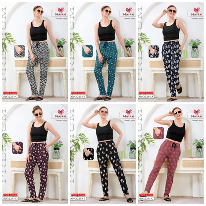 Design 2293 Kavyansika Hosiery Cotton Women Night Lower Exporter India