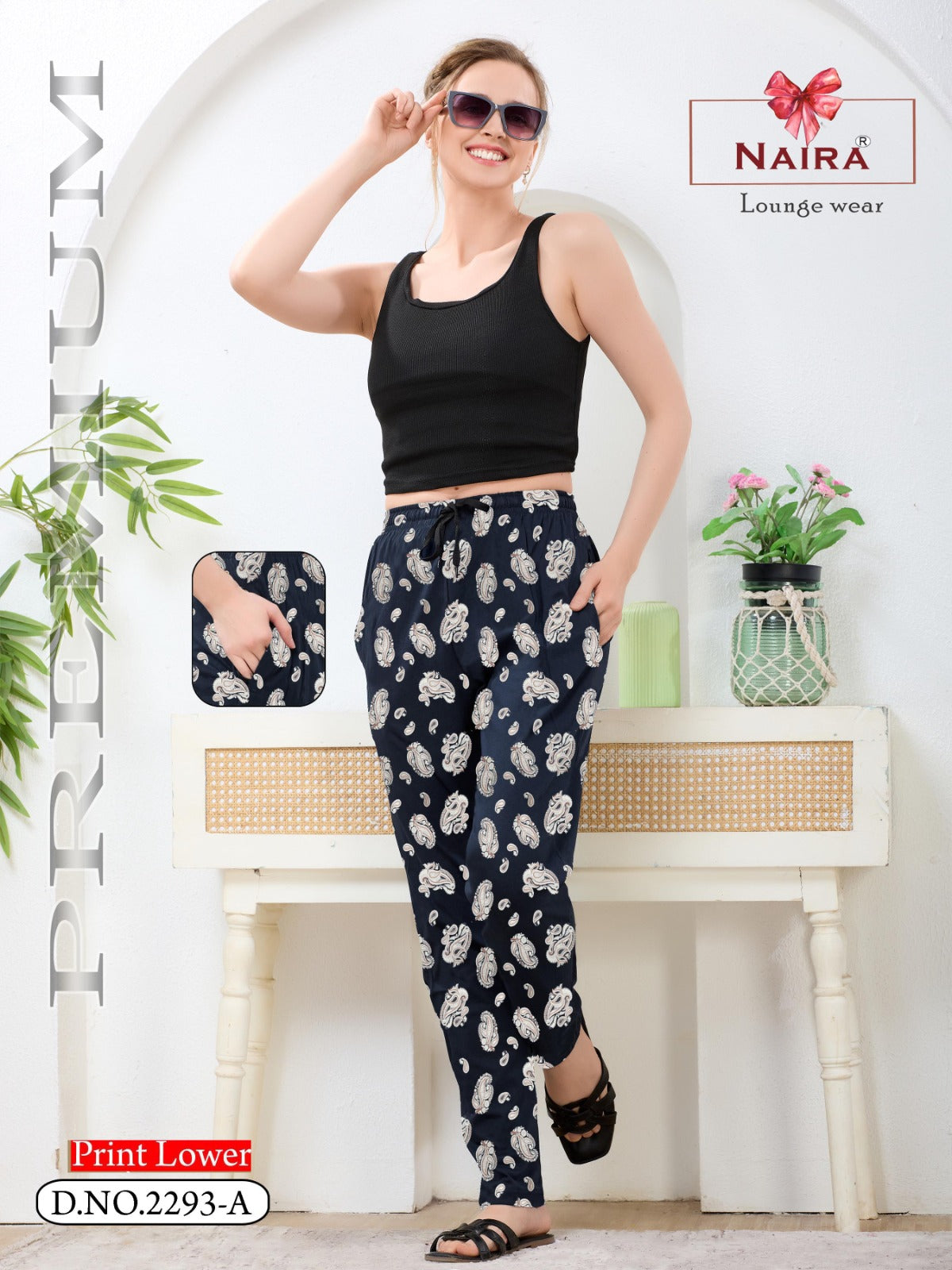 Design 2293 Kavyansika Hosiery Cotton Women Night Lower Exporter India