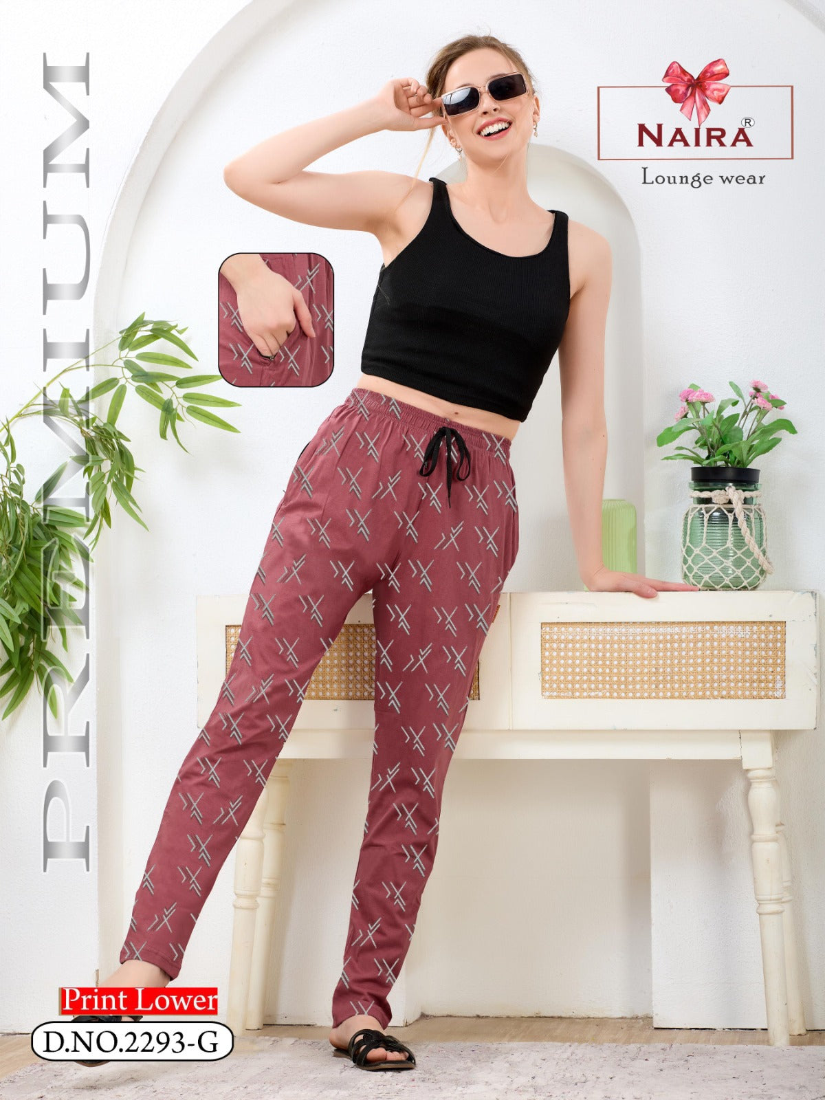 Design 2293 Kavyansika Hosiery Cotton Women Night Lower Exporter India