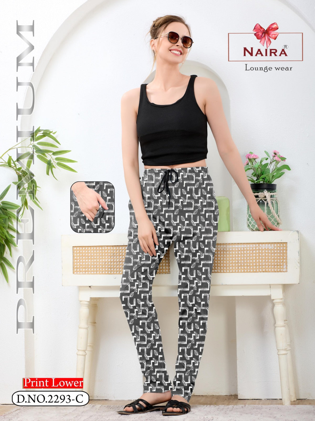 Design 2293 Kavyansika Hosiery Cotton Women Night Lower Exporter India