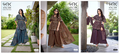 Design 2308 Hrk Roman Silk Readymade Suits Supplier Gujarat