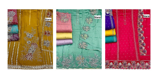Design 2308 Siara Viscose Organza Salwar Suits Wholesaler