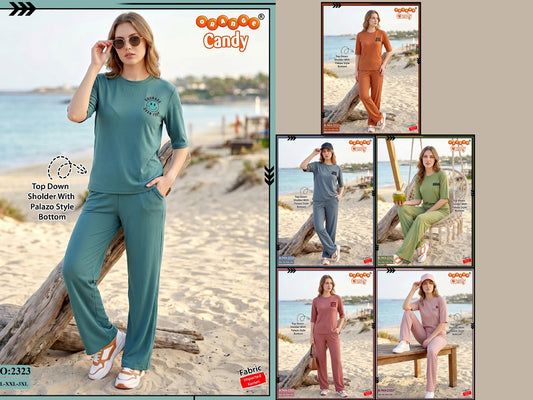 Design 2323 Orange Candy Tencil Co Ord Set Manufacturer