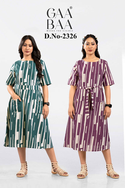 Design 2326 Gaabaa Cotton Midi Dress Manufacturer