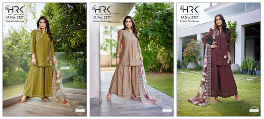 Design 2327 Hrk Roman Readymade Suits Exporter Gujarat