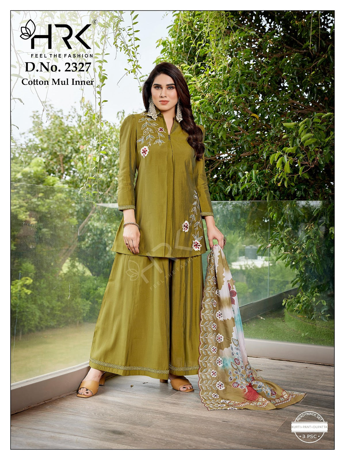 Design 2327 Hrk Roman Readymade Suits Exporter Gujarat