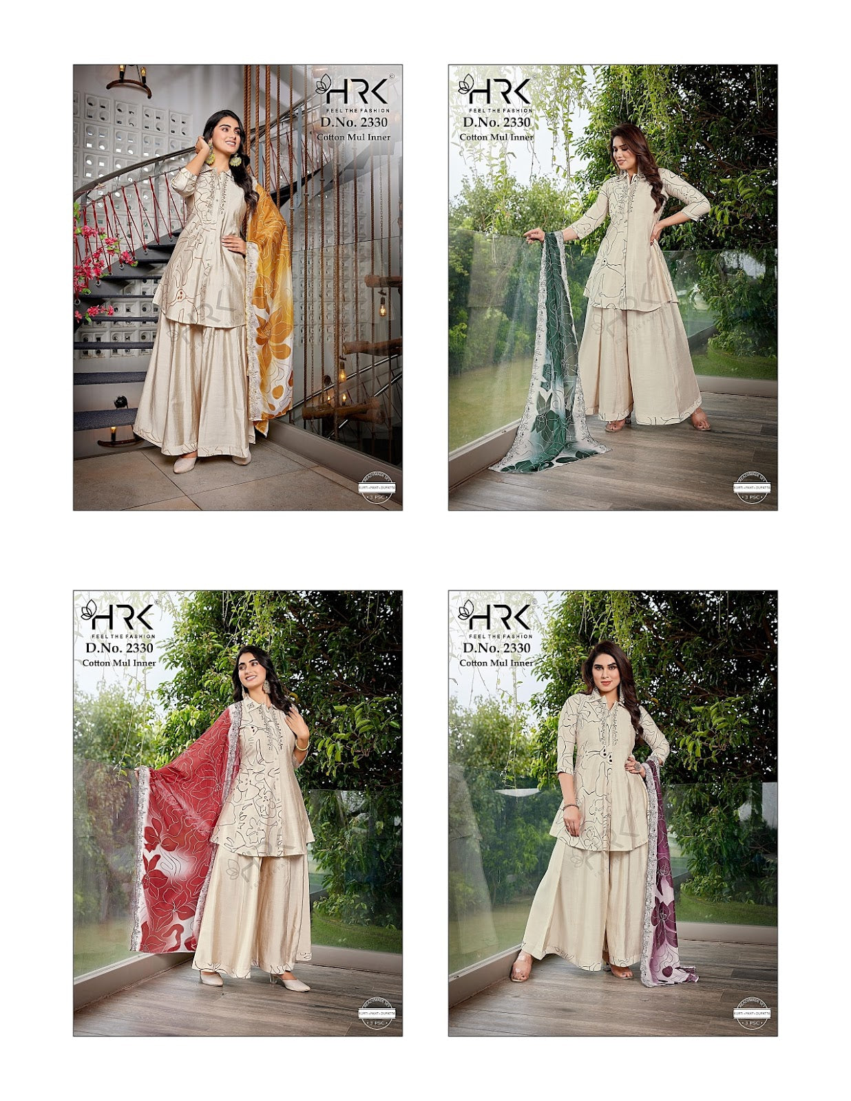 Design 2330 Hrk Soft Modal Readymade Suits Manufacturer Gujarat