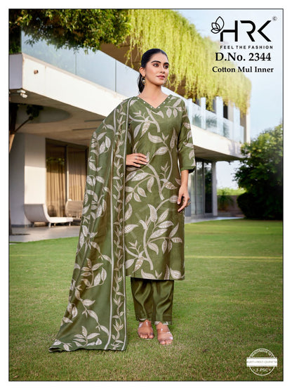 Design 2344 Foil Print Hrk Gadhwal Readymade Pant Style Suits Exporter