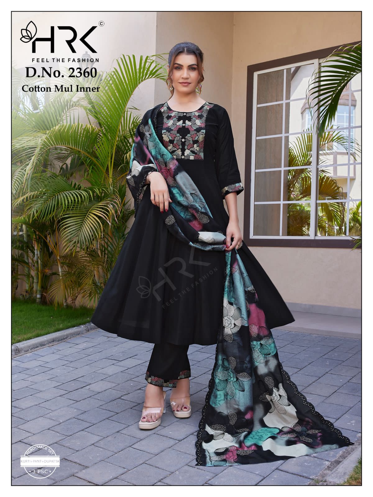 Design 2360 Hrk Modal Readymade Anarkali Suits Supplier