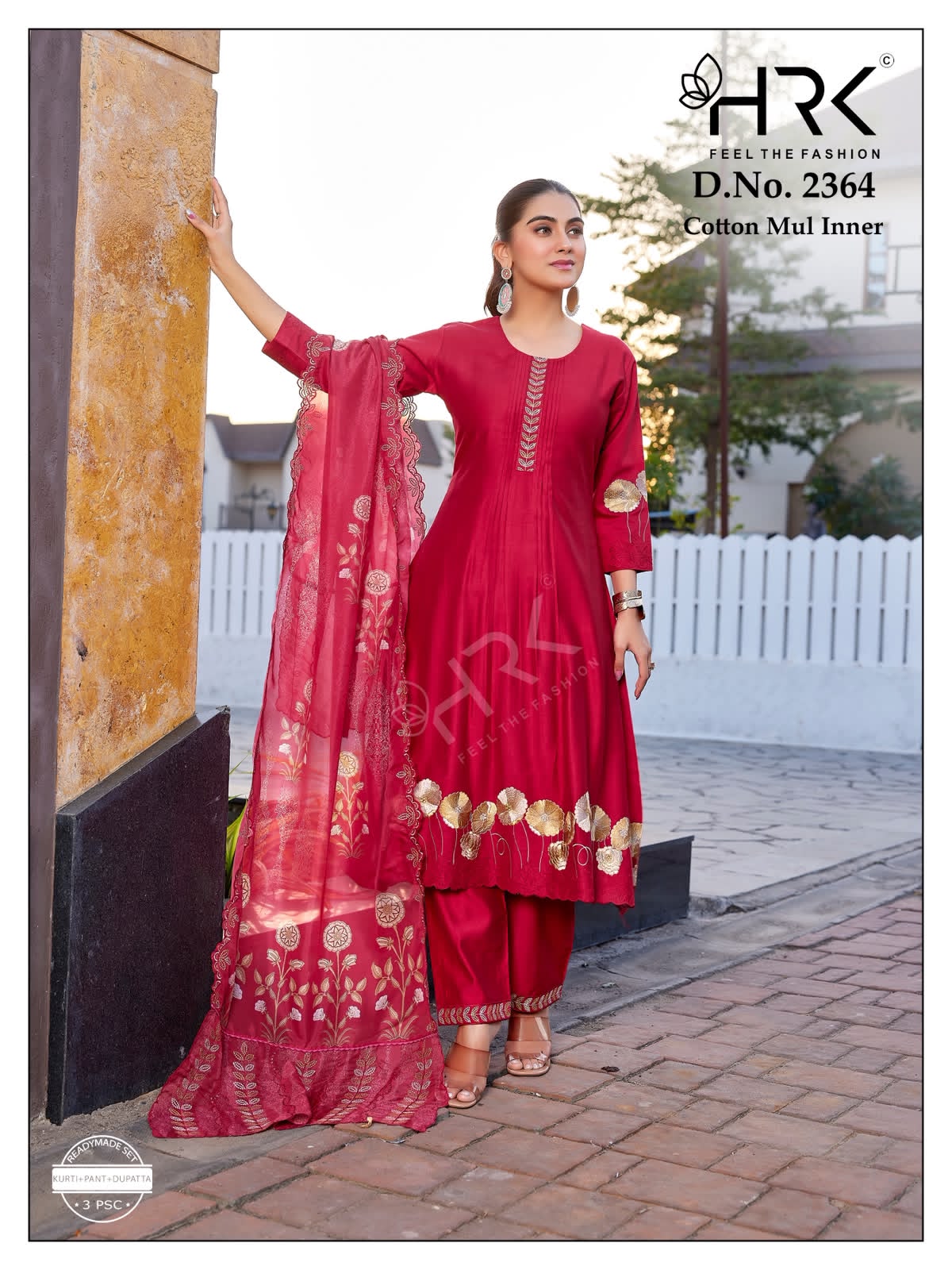 Design 2364 Hrk Gadhawal Readymade Anarkali Suits Supplier
