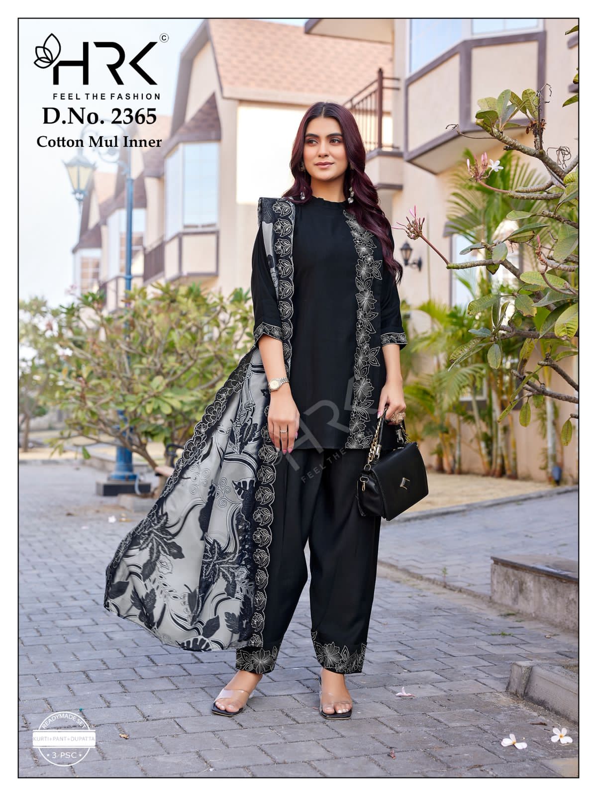 Design 2365 Hrk Pv Silk Readymade Pant Style Suits Wholesale Rate