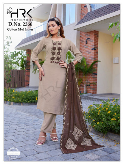 Design 2366 Hrk Silk Readymade Pant Style Suits Wholesaler