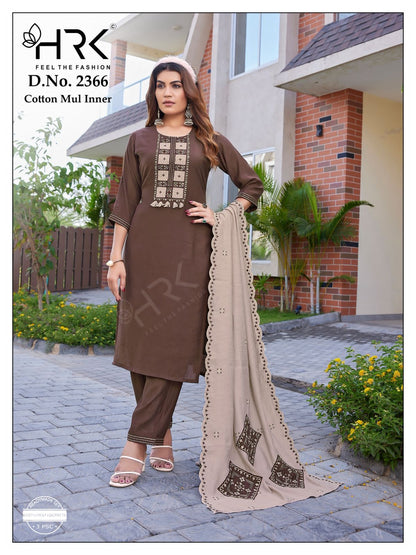 Design 2366 Hrk Silk Readymade Pant Style Suits Wholesaler