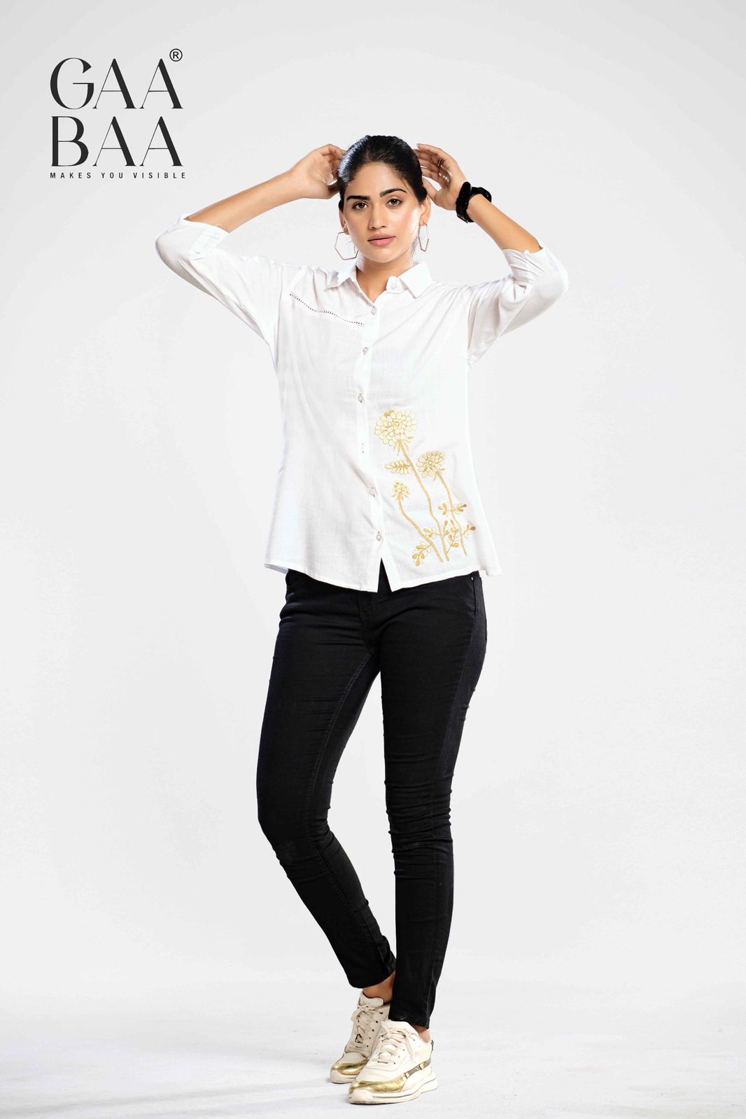 Design 2371 Gaabaa Rayon Women Shirts Wholesaler