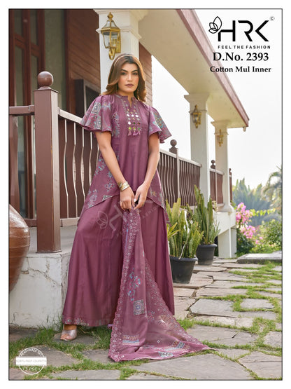 Design 2393 Berlin Silk Hrk Readymade Plazzo Style Suits Exporter Gujarat