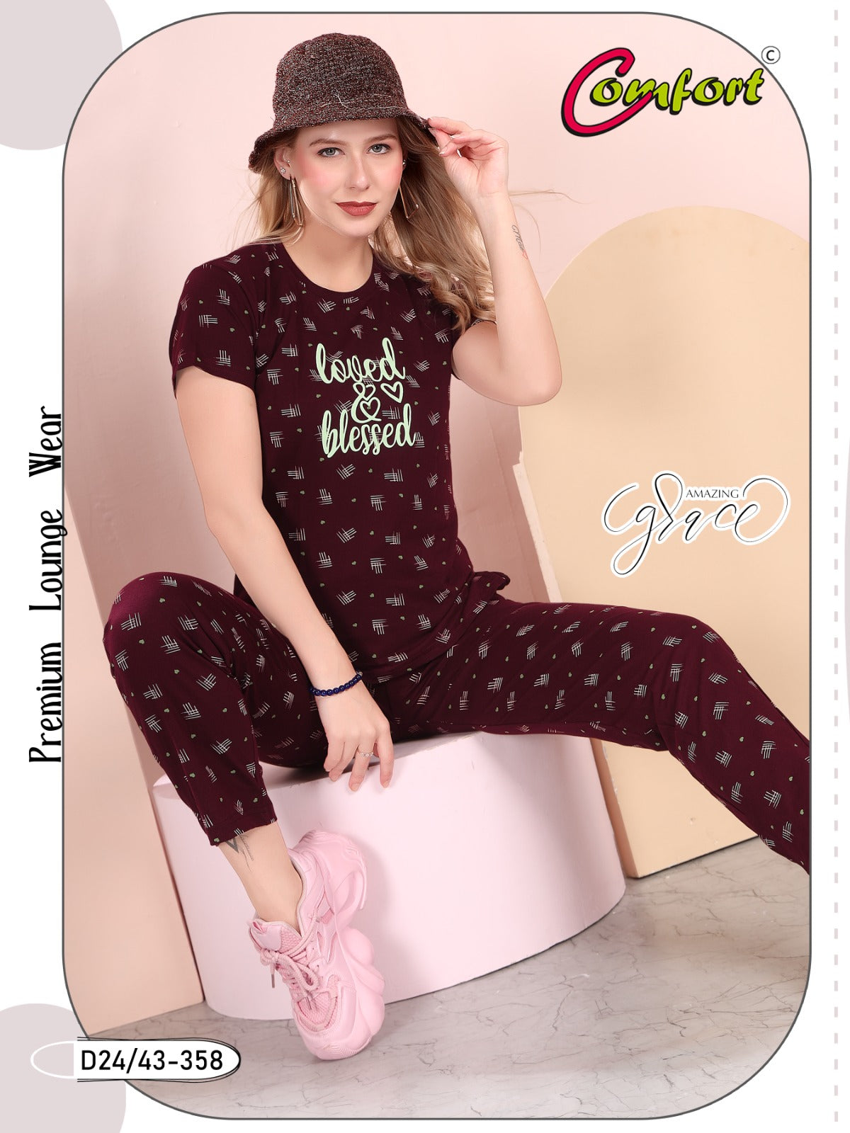 Design 24-39 Comfort Cotton Pyjama Night Suits Exporter Ahmedabad